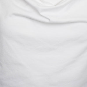 Women's White Long Sleeve Cowl Neck Top