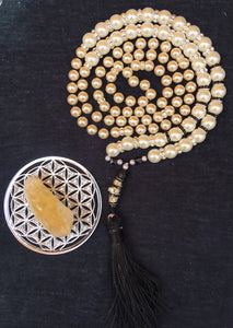 108 Mala Beads, Mala Necklace, Meditation Beads, Gemstone Mala, Prayer Beads, Yoga Beads, Jap Mala, Long Tassle Mala