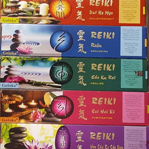 REIKI Incense Packs || Assorted Scents || Timelessness, Healing, Enlightenment, Grounding, Purification || Goloka